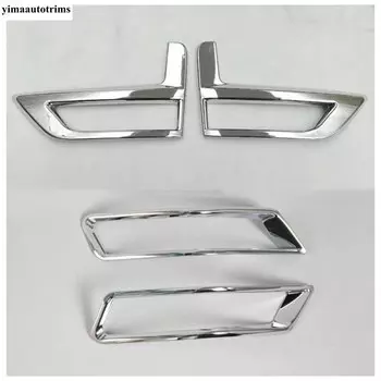 ABS хромированный передний бампер, противотуманные фары, крышка лампы, обрезанная накладка, Подходит для Nissan X-Trail T32 Rogue 2017 2018 2019 2020, аксессуары