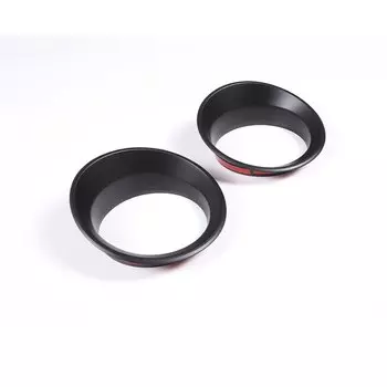 ABS Матовый Черный Автомобильный передний бампер, противотумансветильник, облицовка, отделка, кольцевая крышка лампы, комплекты для Hummer H3 2005-2009, модификация, автомобильные аксессуары