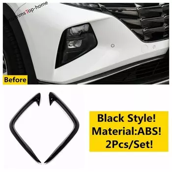 ABS передняя противотуманная фара, лампа для бровей, ветровой нож, декоративные полоски, накладка для Hyundai Tucson NX4 2021-2023, аксессуары для стайлинга автомобилей