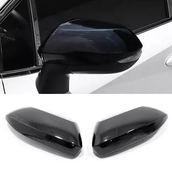 АБС-пластик, черный хром, для Toyota Yaris 2020 2021 2022 2023, автомобильное боковое зеркало заднего вида, аксессуары для поворота дверей, 2 шт.