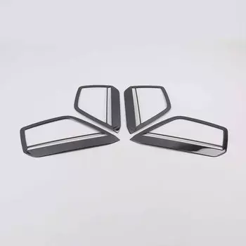 АБС-пластик для Audi A6, C8, 2019, 2020, матовая отделка звука для автомобильной двери, аксессуары для панели динамиков, украшение для автомобиля