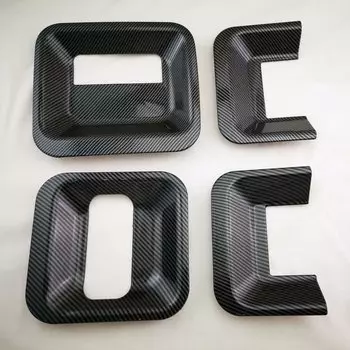 АБС-пластик, карбоновый автомобильный аксессуар, крышки для дверных ручек, стильные вставки для Ford Transit Tourneo MK6 MK7 2007 2008 2009 2010 2011 2013