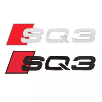 ABS SQ3 SQ5 SQ7 Эмблема для кузова автомобиля Наклейка на багажник Украшение Аксессуары для Audi A4 B6 B8 B7 B9 B5 A6 A3 A8 Q3 Q5 Q7 Q8 A5 Q5 Q7