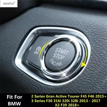 ABS Start Stop Кнопка двигателя Рамка Кольцо для ключей Накладка для BMW 3 серии F30/X2 F39/2 серии Gran Active Tourer F45 F46