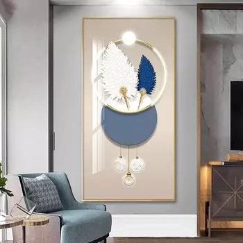 Абстрактная картина с перьями RELIABLI ART