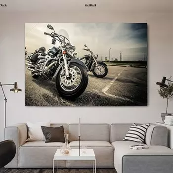 Абстрактная мотоциклетная картина на холсте RELIABLI ART