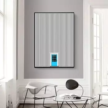 Абстрактные линии постеры на холсте SELFLESSLY ART