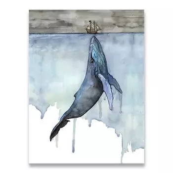 Абстрактный пейзаж картина на холсте AliPaint