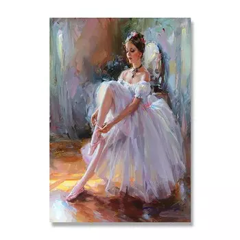 Абстрактный плакат балерины RELIABLI ART на холсте