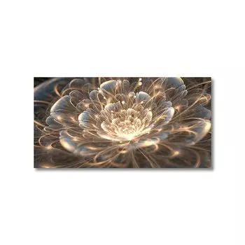 Абстрактный плакат "Фрактальный цветок" HALFLEMART