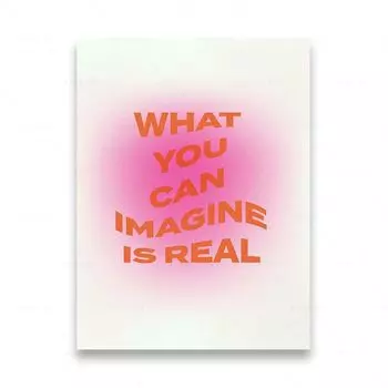 Абстрактный постер Градиент Аура на холсте