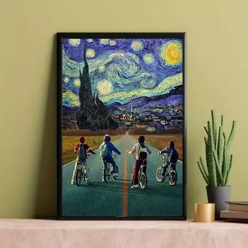 Абстрактный постер "Звездная ночь", MINISO