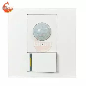 AC110-240V человеческий инфракрасный датчик, переключатель с одним открытым двойным управлением, датчик движения PIR, настенный энергосберегающий переключатель