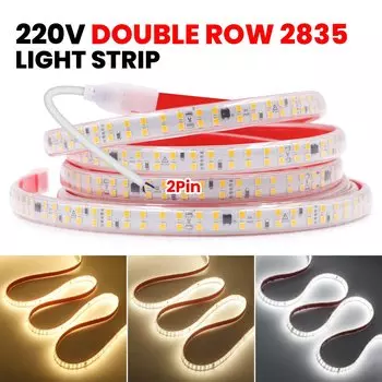 AC230V Led Strip Light 2835 240LEDs/M IP67 Waterproof Outdoor 220 V Volt Diode Tape Adhesive with IC Flexible Soft Lamp 1M-30M