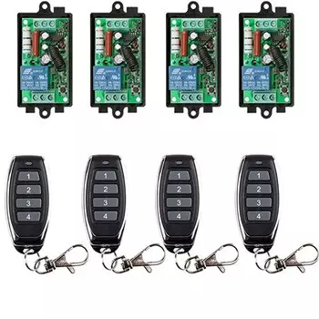 AC 220 В 1CH 1CH радиоконтроллер RF беспроводное реле пульт дистанционного управления 315 МГц 433 МГц 1,2,3,4 передатчик + приемник