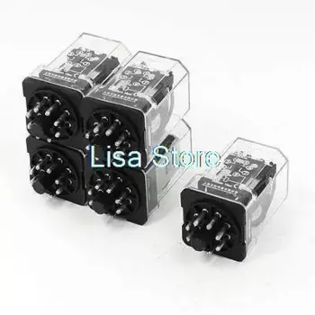 AC 220 В катушка электромагнитное реле 8 контактов 3PDT 2 NO 2 NC JQX-2C 5 шт.