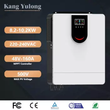 Ac On Off Grid Solar Hybrid Inverter 8,2квт 10.2квт, однофазный Гибридный солнечный инвертор с контроллером заряда Mppt