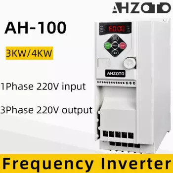 Ач-100 1PH вход 3PH выход 220 В 3 кВт/4 кВт hp/3HP VFD преобразователь частотно-регулируемого привода для инвертора управления скоростью двигателя