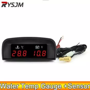 AD Цифровой Датчик Температуры Воды 2-в-1, Датчик 10 Мм, От -10 До 120 ° Индикатор Транспорта Автомобилей И Грузовиков C Range