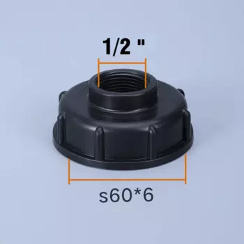 Адаптер Бака IBC S60*6 Прочный Садовый Водопроводный Соединитель С Резьбой NPT 1/2 Дюйма, 3/4 Дюйма, 1 Дюйм, Мелкий Шаг
