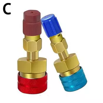 Адаптер быстросъемный соединитель для R134A к R1234YF, высокий низкобоковой адаптер, соединительный элемент для автомобильного кондиционера, фитинг, автомобильные инструменты