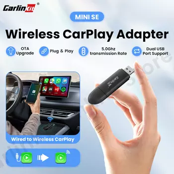 Адаптер Carlinkit Mini X для проводного подключения Carplay с беспроводным подключением Модернизированная информация о переда...