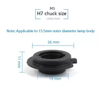 Адаптер-держатель для цоколя H1 H4 H7 H11 9005 9006 9012, патрон для светодиодной лампы с высокой термостойкостью