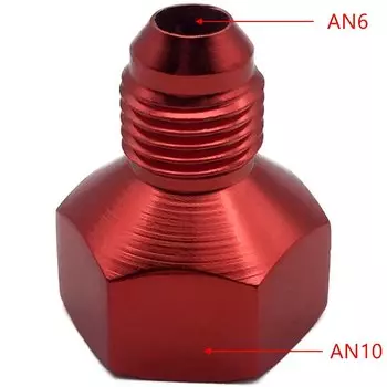 Адаптер для штуцера шланга AN10 Женский к AN6/AN8 мужской переходник для замены масляного радиатора