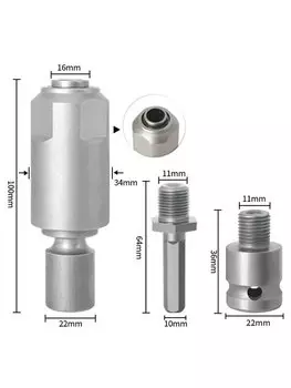 Адаптер для ударного гайковерта SDS-Plus/Square Interface