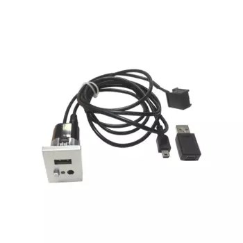 Адаптер для входа USB AUX мини usb кабель слот интерфейсная кнопка черный серебристый Стайлинг для ford focus 2 mk2 2009 2010 2011 аксессуары