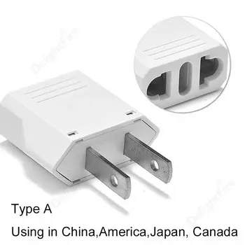 Адаптер для вилки из США в ЕС Корея Евро Европейский ЕС в США Американский Австралия Россия Китай Дорожный адаптер 2-контактный преобразователь переменного тока Вилка питания