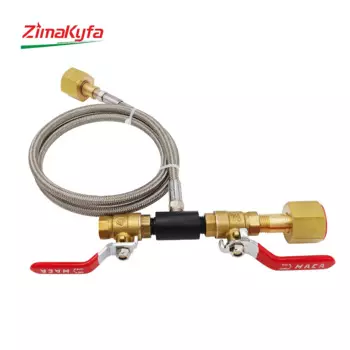 Адаптер для заправки цилиндра CO2, соединитель для шланга для газировки CO2, карбонатор для заправки газированной синей Co2 бутылки