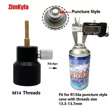 Адаптер для заправки хладагента R134a R290 Zimakyfa