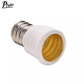 Адаптер E12 на E14 белый