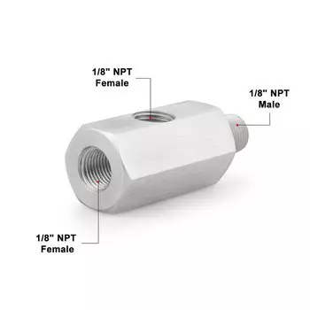 Адаптер Из Нержавеющей Стали 1/8 NPT 'Mom' К M12 M10 M14 Для Детектора Датчика Давления Масла, Магнитная Индукция, Без Нагрева