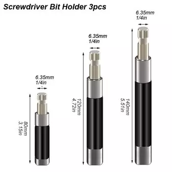Адаптер Магнитного Патрона Телескопические Головки Шестигранный Хвостовик Быстросъемная Планка Электрическая Отвертка Удлинит...