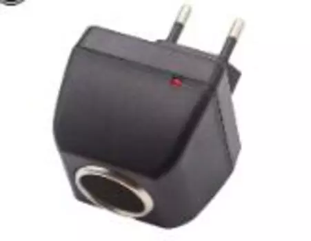 Адаптер переменного тока с автомобильной розеткой, автоматическое зарядное устройство, вилка европейского стандарта, 220 В переменного тока в 12 В постоянного тока, для использования в автомобиле, электронных устройств дома