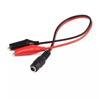 Адаптер питания 5,5*2,1 мм для разъема, тестовые провода «крокодил», тестовые зажимы «крокодил»
