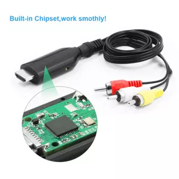 Адаптер-преобразователь HDMI-AV, композитный преобразователь HD-видео в RCA AV/CVSB L/R, поддержка NTSC PAL 4K3 0 Гц