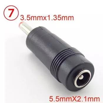 Адаптер разъемов DC 5,5x2,1 мм, 2,5 мм, 3,5 мм