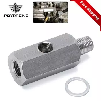 -адаптер тройника датчика давления масла 1/8 дюйма BSPT из нержавеющей стали для манометра 1/8 NPT PQY-OGA02