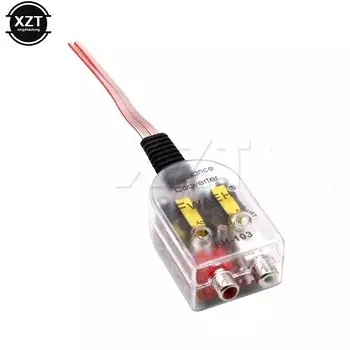 Адаптер уровня динамика к RCA, розетки от высокого до низкого уровня, автоматический линейный выходной аудиоконвертер, усилитель сабвуфера для автомобиля