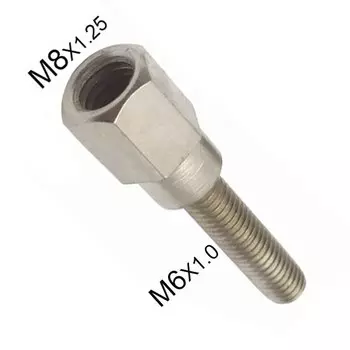 Адаптер заднего зеркала для мотоцикла, скутера M8, от 8 мм до 6 мм, M6, наружная и внутренняя резьба, удлиняющие и удлиняющие винты