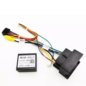 Адаптер жгута проводов Quadlock, CAN Bus Box, 16-контактный разъем, автомобильный кабель Android, для VW Golf 7 Jetta Polo Caddy Tiguan