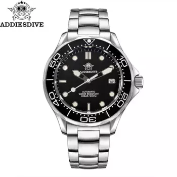 ADDIESDIVE 42 мм новые автоматические часы NH35 механические сапфировые наручные часы светящиеся 200 м водонепроницаемые мужские часы для дайвинга