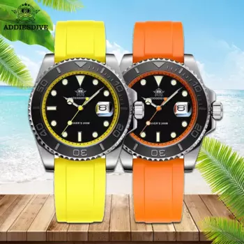 ADDIESDIVE Лидер продаж кварцевые часы для мужчин 200 м водонепроницаемые AR-покрытие календарь дисплей модные часы светящиеся AD2040 Reloj Hombre