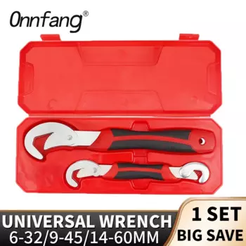 Регулируемый гаечный ключ Onnfang, хромованадиевая сталь, 6-32 мм