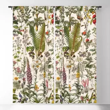 Adolphe Millot-Plantes Medicinales плотные шторы с 3D принтом оконные шторы для спальни, гостиной, декор, обработка окон