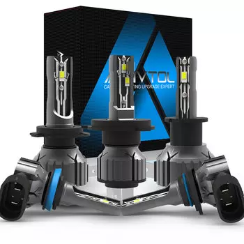 AENVTOL 2 шт. H27 880 881 Светодиодная лампа H27W/2 H27W LED H27W H8 H11 H7 Автомобильные противотуманные фары для дневного света 12 В 30000LM 6500K Белый