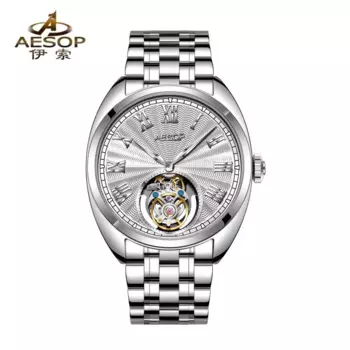 AESOP 100% настоящие летающие часы с турбийоном, мужские механические наручные часы, мужские часы, водонепроницаемые часы с сапфировым стеклом